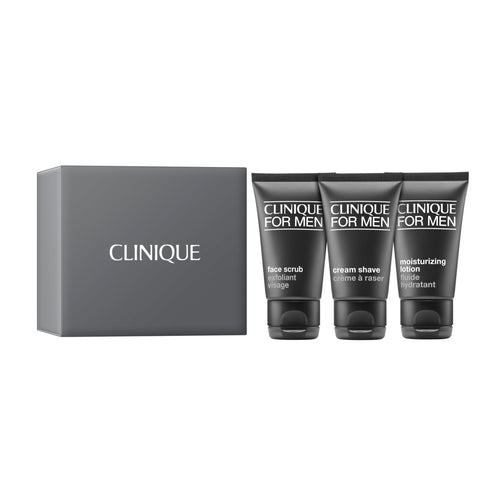 Clinique For Men Shave Set | Clinique For Men Face Scrub Cream Shave + Moisturizing Lotion | Exfoliating + Moisturizing